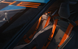 Car seat orange trim steering - steering free wallpaper