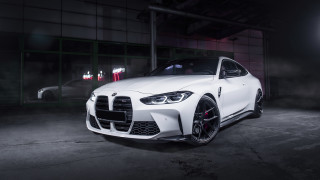 White car neon garage 3d - a neon light behind free wallpaper