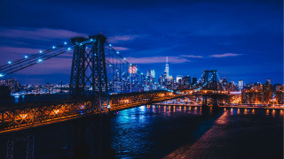 Bridge city lights night matte - a bridge free wallpaper