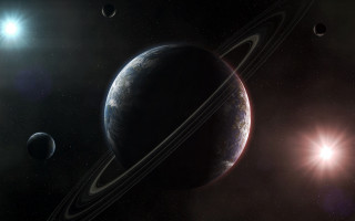 Solar system foreground object astronaut - a solar system free wallpaper