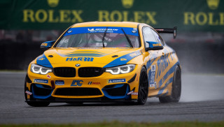 Yellow car race track smoke - david park free wallpaper