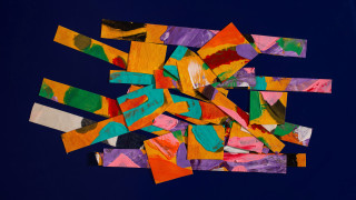 Colorful pile abstract mixed media - free abstract wallpaper