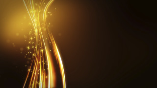 Gold background wavy stars black - a wavy design free wallpaper