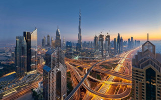 Tokyo cityscape night lights bridge 7 - hurufiyya free wallpaper for desktop