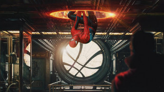 Spiderman upside down giant clock - down free wallpaper