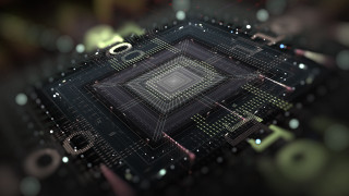 Computer chip numbers dots 3d - a computer chip free wallpaper