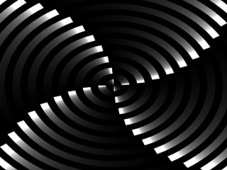 Black white circular light center - caustic free wallpaper