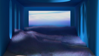 Blue room c4d bed net - c4d free wallpaper for desktop