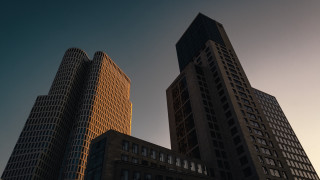 Tall buildings sky clouds brutalism - brutalism free wallpaper