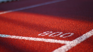 Tennis court red sky tilt - white line free wallpaper