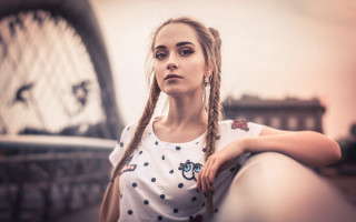 Elina karimova portrait braid bridge - a bridge free wallpaper