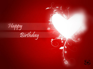 Heart shaped happy birthday message - a happy birthday message free wallpaper