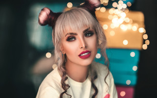 Elina karimova pig ears white - her shirt free wallpaper