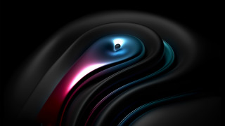 Black background blue pink white - a white swirl free wallpaper