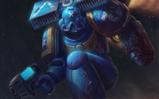 Blue yellow warhammer space astronaut - warhammer free wallpaper