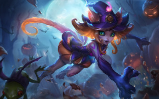 Witch forest run blonde bats - league of legends free wallpaper