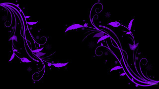 Purple flower vine design black - fine foliage lace free wallpaper for desktop