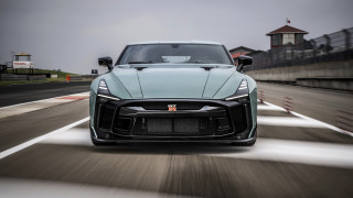 Blue sports car driving road 9 - 4k uhd image free wallpaper