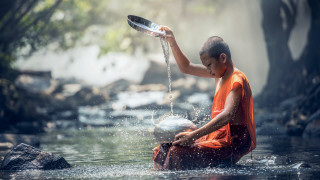Young monk water bowl cinematic - fang congyi free wallpaper