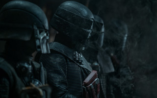 Group people black helmets smoke - enki bilal free wallpaper