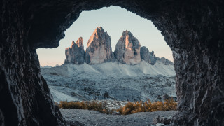 Mountain range cave view forest - carlo carlone free wallpaper