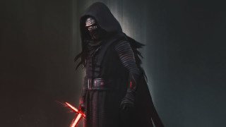 Man dark costume light saber - free dark wallpaper for desktop