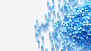 Blue cubes white surface modular - modular free wallpaper for desktop