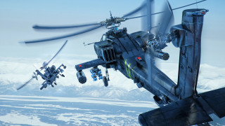 Military planes mountain snow scifi - hard surface free wallpaper