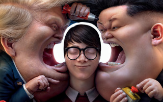 Man glasses tie fake teeth - fake free wallpaper