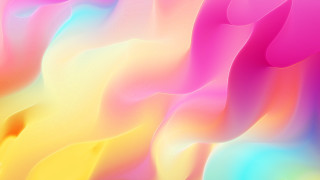 Colorful wavy background yellow pink - smooth gradient free wallpaper for desktop