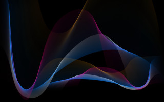 Black background blue pink wave - wave free wallpaper for desktop
