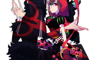 Anime couple hugging microphone hands - their hands in free wallpaper