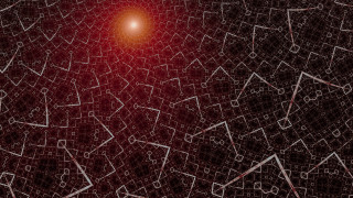 Red light fractals moon night - small square free wallpaper