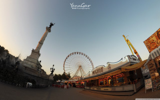 Carnival ferris wheel dusk dawn - a ferris wheel and a ferris free wallpaper