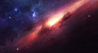 Colorful space stars bright star - chris cold free wallpaper