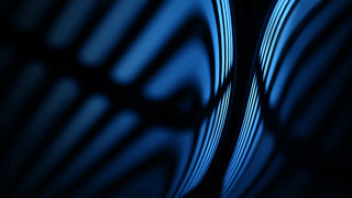 Blue black background raytraced holography - ray free wallpaper