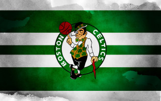 Boston basketball logo green background - free aesthetic wallpaper for desktop
