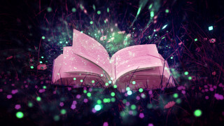 Open book grass magic light - the book free wallpaper
