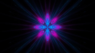 Blue pink starburst neon geometric - neon free wallpaper for desktop