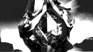 Diamond sky blackwhite crystal cubism - a white text free wallpaper