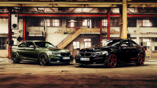 Two cars parking lot building 2 - free cars wallpaper