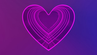 Heart purple hologram background Évariste - purple free wallpaper
