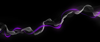 Purple smoke leftside black background - left free wallpaper
