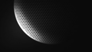 Black white circular object light 2 - kinetic pointillism free wallpaper