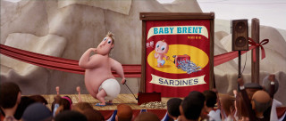 Cartoon character stage microphone sign - stage free wallpaper