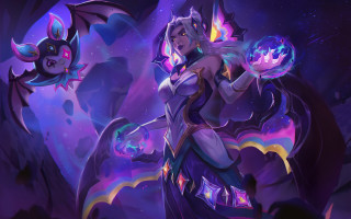 Woman crystalball dragon glowing tail - a crystal ball free wallpaper