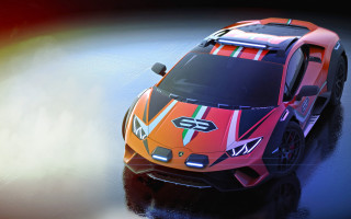 Colorful sports car water reflection - this image free wallpaper