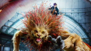 Man lion costume demon creature - a stage free wallpaper