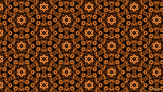 Intricate orange black circles pattern - kinetic pointillism free wallpaper