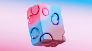 3d cube gradient background raytraced - filip hodas free wallpaper